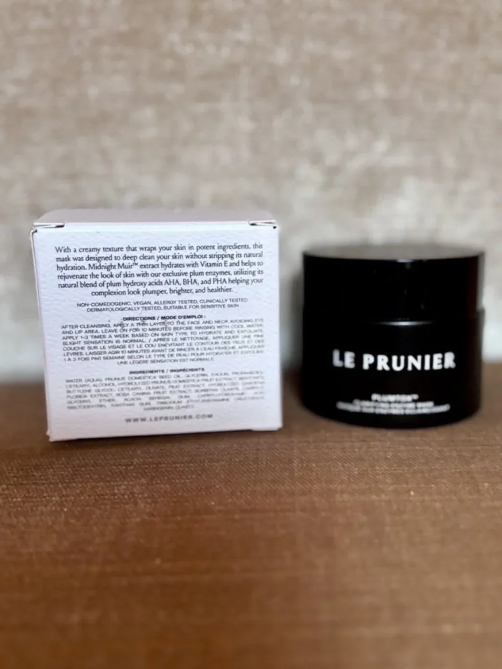 Le Prunier - Plumtox Mask - NWT